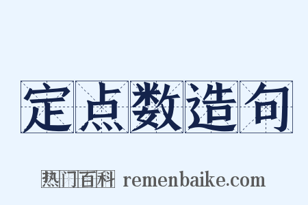 定点数造句是什么意思的图片